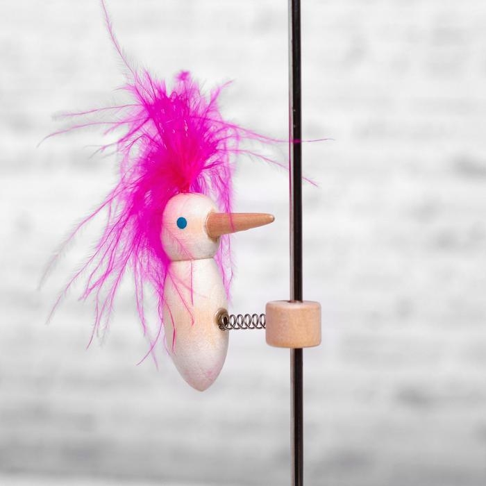 Игрушка «Цветной дятел на стволе», цвета МИКС Игрушка «Цветной дятел на стволе», цвета МИКС