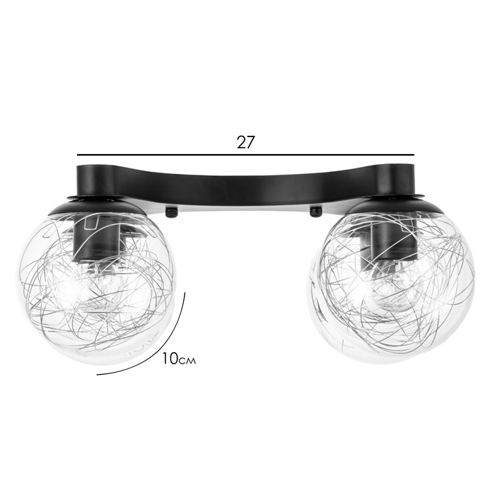 Люстра 2795/4 E27 40Вт черный 50х50х20 см BayerLux Люстра 2795/4 E27 40Вт черный 50х50х20 см BayerLux