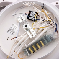 Светильник с ПДУ 74651/3+1 LED 75Вт диммер 3000-6000К белый 45х45х9 см BayerLux