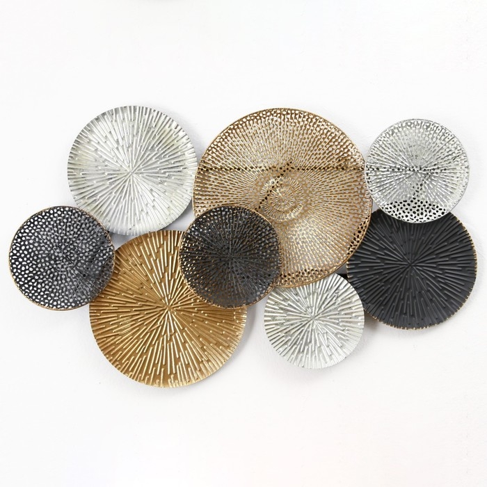 Декор настенный металл  Декор настенный металл "Золото инков" 97,5х10х45,5 см