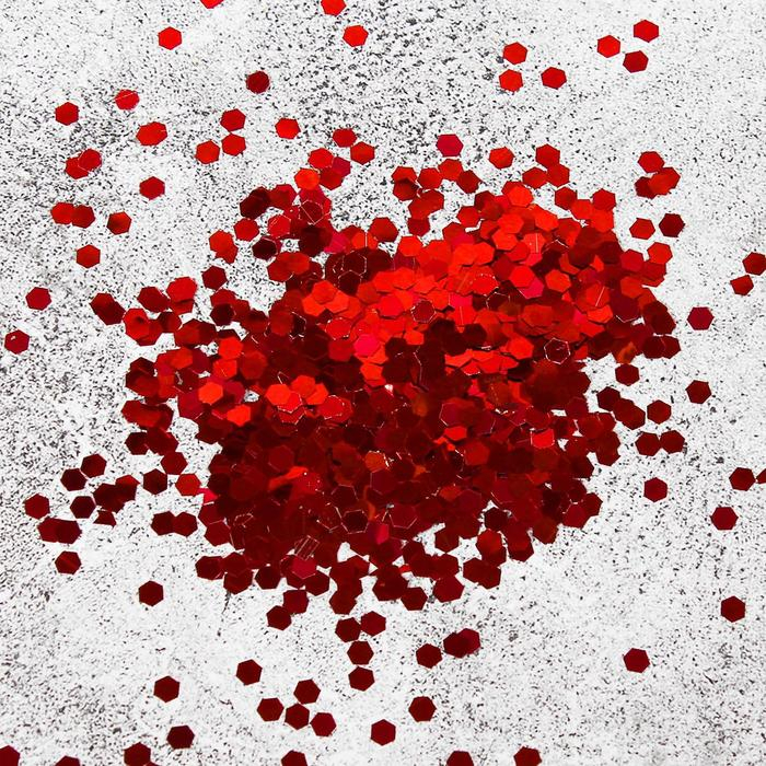 Наполнитель для шара «Блёстки», d=3 мм, 1 кг, цвет красный Наполнитель для шара «Блёстки», d=3 мм, 1 кг, цвет красный