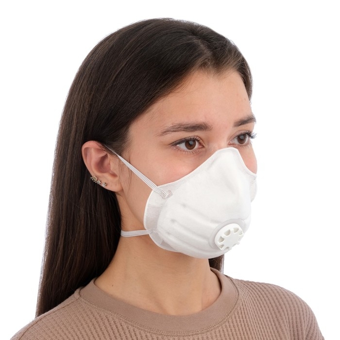 Полумаска фильтрующая формованная с клапаном  Полумаска фильтрующая формованная с клапаном "Исток" FFP1