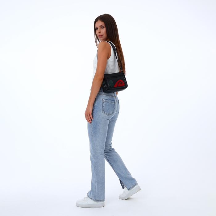 Сумка женская на молнии, цвет чёрный Сумка женская на молнии, цвет чёрный