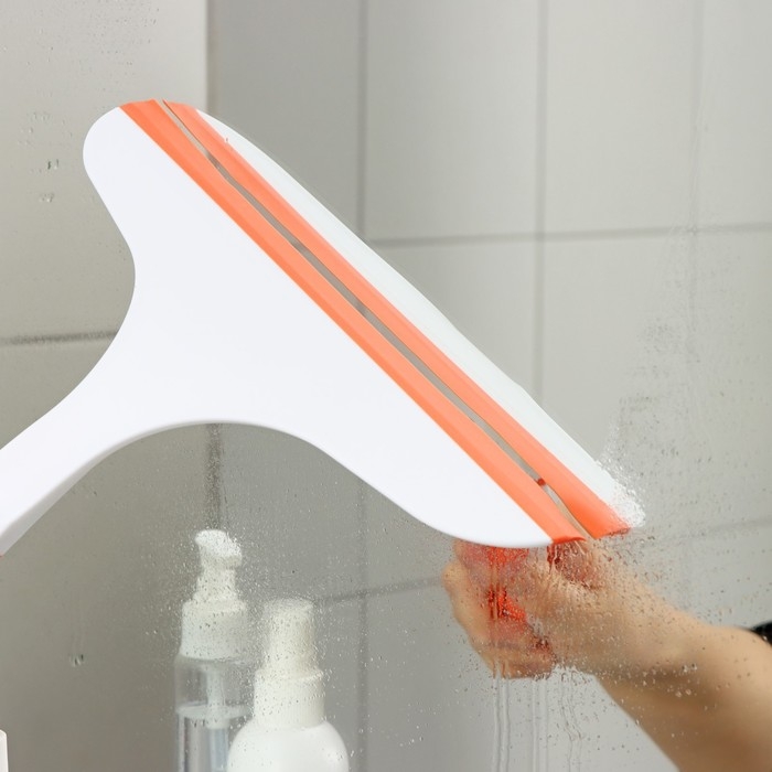 Водосгон с нескользящей ручкой Raccoon Orange, сгон силикон, 25×24 см Водосгон с нескользящей ручкой Raccoon Orange, сгон силикон, 25×24 см