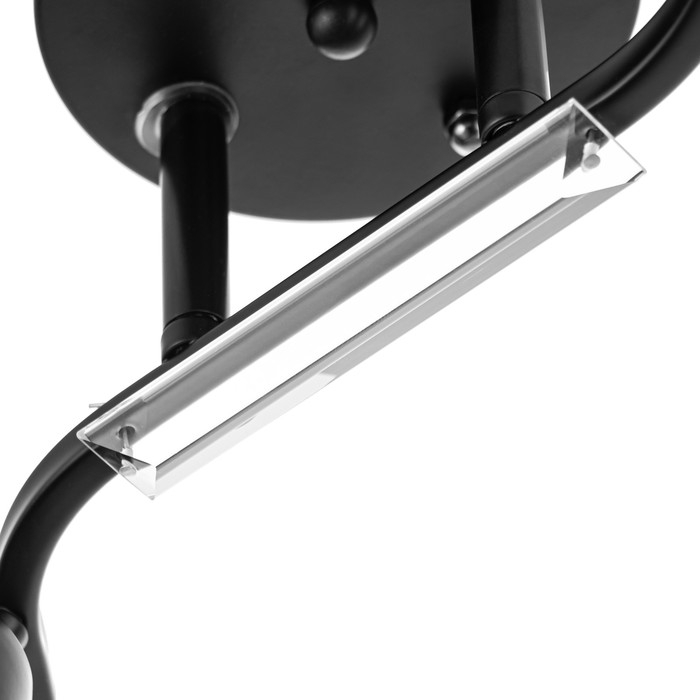 Люстра потолочная Люстра потолочная "Аррон" E27 2х40Вт черный 46х19х24см