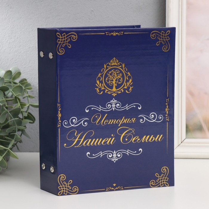 Фотоальбом 200 фото 10х15 см Фотоальбом 200 фото 10х15 см "История нашей семьи" тиснение 23,5х17,5х5 см