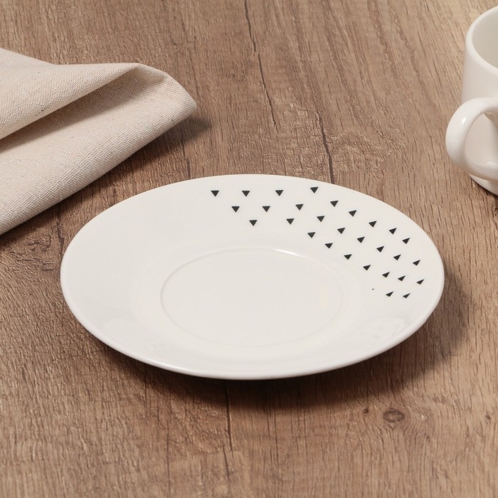 Чайная пара керамическая «Животные», 200 мл, цвет белый Чайная пара керамическая «Животные», 200 мл, цвет белый