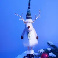 Фигура светодиодная &laquo;Новогодний лосик&raquo; 58 см, 10 LED, свечение тёплое белое