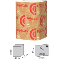 Полотенца бумажные д/дисп. FOCUS PremiumVсл 2сл 200л15пач/уп 5083739 п/э