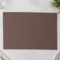 Салфетки сервировочные на стол Доляна &laquo;Шер&raquo;, 4 шт., 30&times;45 см, коричневые