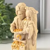 Фигурка гипс &laquo;Берегиня и Богач&raquo;, 12.5&times;8&times;7 см