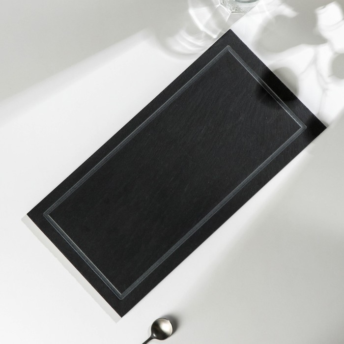 Доска для подачи из сланца Magistro Valley, 20×40 см, с кровостоком Доска для подачи из сланца Magistro Valley, 20×40 см, с кровостоком