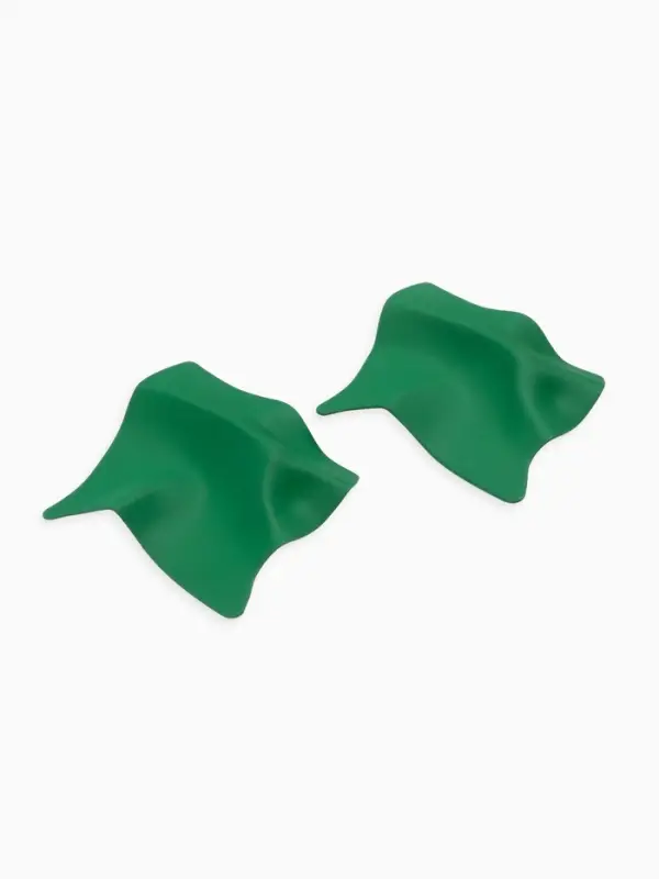 Серьги металл &laquo;Яркость&raquo;, ромб, тёмно-зелёные