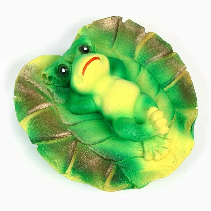 Садовая фигура из полистоуна &laquo;Лягушка на спине&raquo;, 5.5&times;13&times;13 см