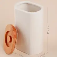 Банка для сыпучих SL Home &laquo;Тренто&raquo;, 1 л,11&times;7.5&times;18.5 см, фарфор, белая