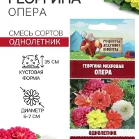 Семена цветов Георгина махровая &laquo;Опера&raquo;, 0.2 г, &laquo;Рецепты дедушки Никиты&raquo;
