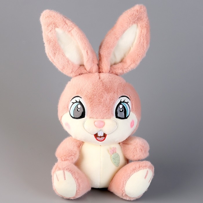Мягкая игрушка «Зайка», 21 см, розовая Мягкая игрушка «Зайка», 21 см, розовая