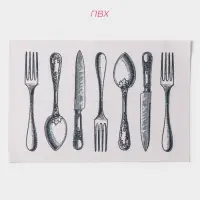 Салфетки сервировочные на стол Доляна &laquo;Сервировка&raquo;, 4 шт., 30&times;45 см, белые