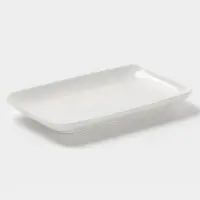 Блюдо Доляна White Label, 20.5&times;12.5&times;2.6 см, прямоугольное, фарфор, белое