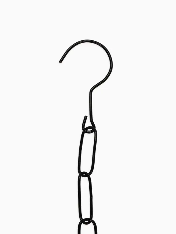 Цепочка-держатель для плечиков, звенья 4.7&times;1.8 см, L=110 см, чёрная