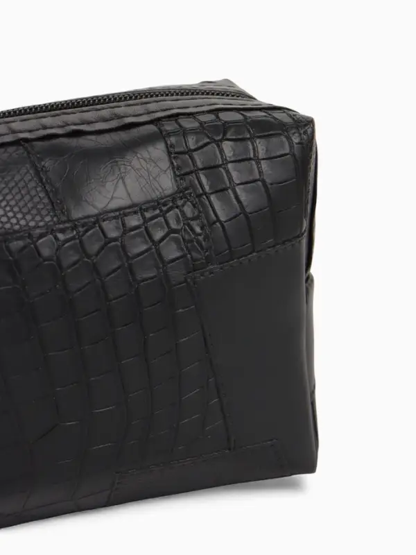 Косметичка дор Одноцвет, 16*5*10, отдел на молнии, черный