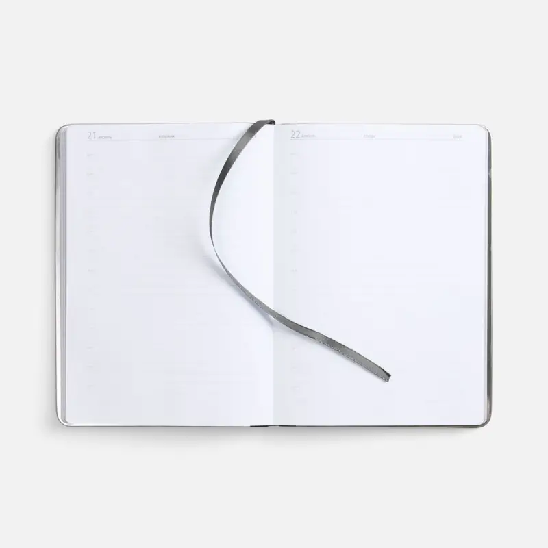 Ежедневник Metal Frame на заказ, датированный, темно-серый