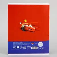 Тетрадь в линейку 12 листов, 5 видов МИКС, обложка мелованный картон, &laquo;Тачки&raquo;