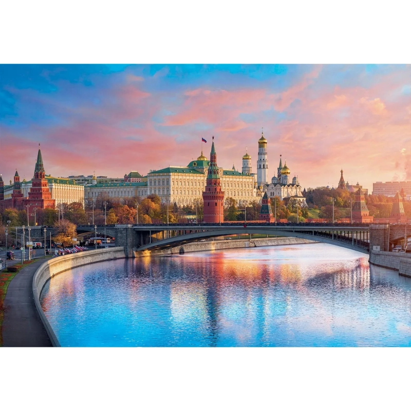 Календарь настенный 3-х блочный 2027 Attache Премиум Москва 330х705мм