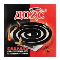 Спирали от комаров &laquo;ДОХС&raquo;, угольные, 10 шт.