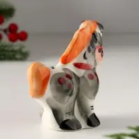 Сувенир Пони, 8х8 см, гжель, цвет