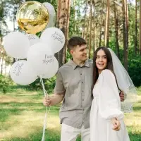 Воздушные шары латексные 12" «Свадьба», 5 шт.