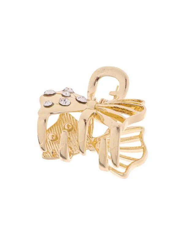 Крабик для волос &laquo;Оливия&raquo;, бант, 2.5 см, золотистый