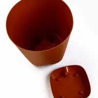 Кашпо с прикорневым поливом 15 л D-29,5см, H-31см карамель "Гранд"