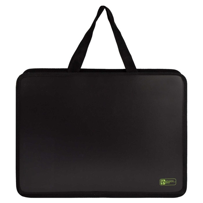 Папка с ручками А4, 340 х 250 х 95 мм, пластиковая, ручки-тесьма, Феникс Папка с ручками А4, 340 х 250 х 95 мм, пластиковая, ручки-тесьма, Феникс "Монстр-трак"