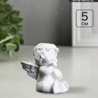 Фигурка гипс &laquo;Ангелок&raquo;, перламутровая, 5&times;5.5&times;4 см