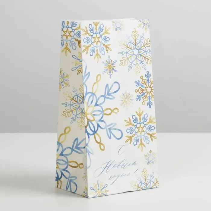 Пакет без ручек «Снежинка», 10 х 19,5 х 7 см Пакет без ручек «Снежинка», 10 х 19,5 х 7 см
