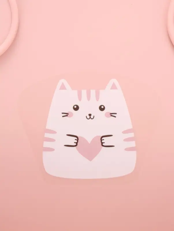 Нагрудник детский, светло-розовый