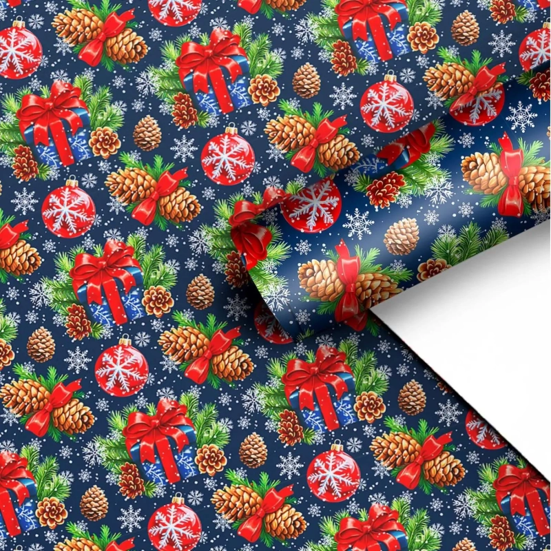 Бумага упаковочная для сувен. продукции с рисунком, 80г/м2 100х70 арт.95240