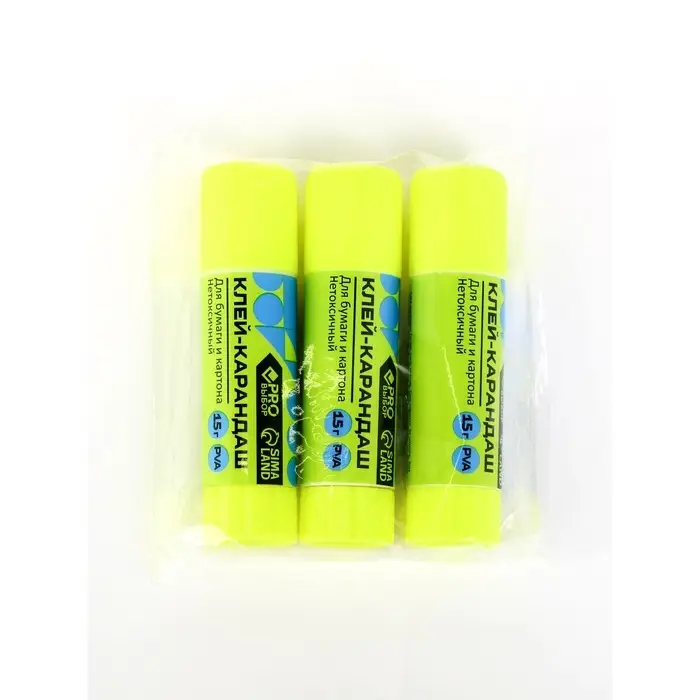 Клей-карандаш PROвыбор, 15 г. "Градиент" набор 3 шт