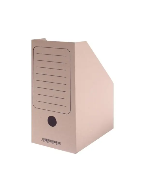 Накопитель-лоток А4, архивный, Calligrata, микрогофрокартон, 150 мм, до 1400 л, бурый