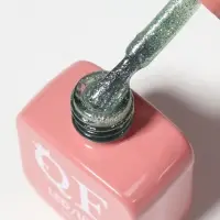 Гель лак для ногтей, жидкая фольга, трехфазный, 10 мл, LED/UV, зелёный (64)