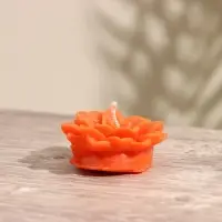 Свеча "Цветок" 5х5х2 см, соевый воск, микс Свеча "Цветок" 5х5х2 см, соевый воск, микс