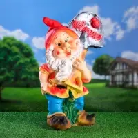 Садовая фигура из гипса &laquo;Гном с лопатой ВЕЛКОМ&raquo;, 70&times;31&times;38 см, МИКС