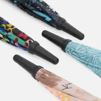 Зонт-трость Undercolor с полной запечаткой на заказ, с зелеными спицами