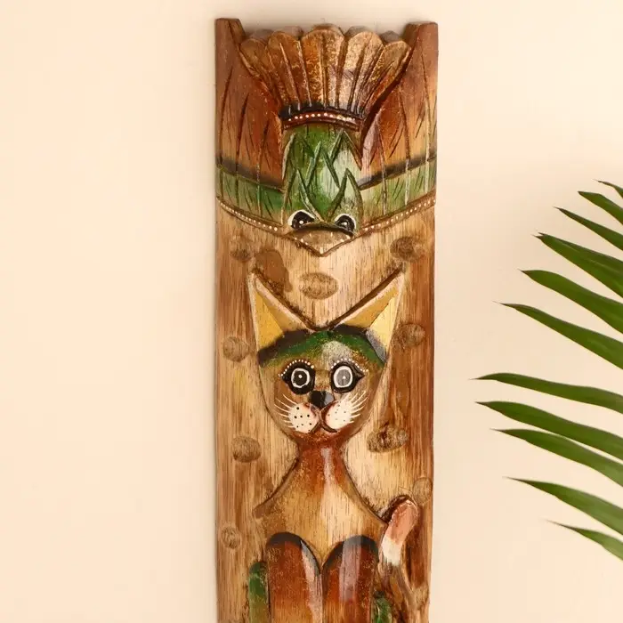 Интерьерный сувенир маска Интерьерный сувенир маска "Кошка" 50х12х5 см