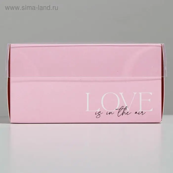 Коробка под бенто-торт с PVC крышкой, кондитерская упаковка «Love», 12 х 6 х 11,5 см Коробка под бенто-торт с PVC крышкой, кондитерская упаковка «Love», 12 х 6 х 11,5 см