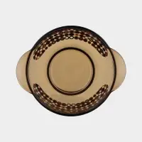 Бульонница &laquo;Дымка. Кружочки&raquo;, 510 мл, d=13.5 см, стекло, коричневая