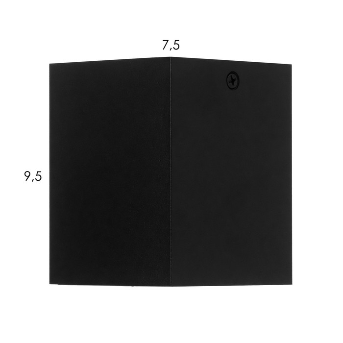 Светильник Светильник "Кубик" LED 4000К 10Вт DIM220 черный золото 7,5х7,5х9,5см