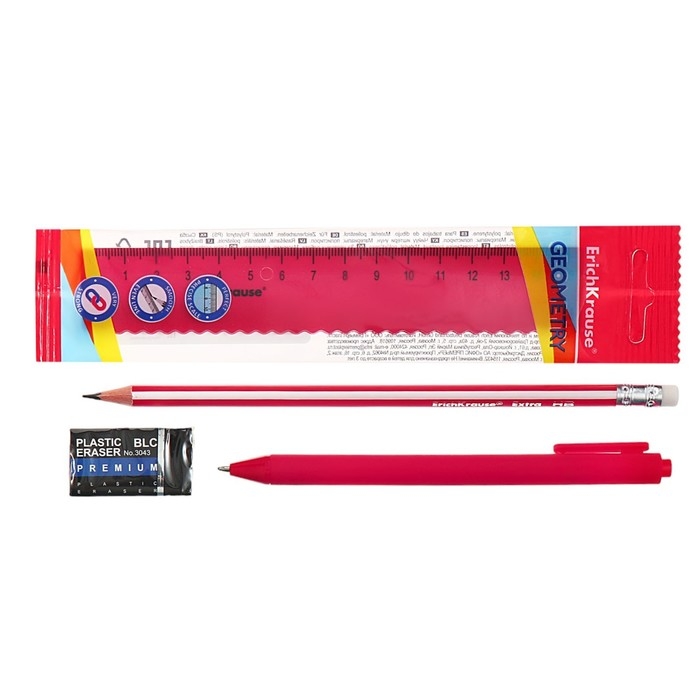 Пенал мягкий 1 отделение, 210 x 80 x 40 мм, Calligrata, с наполнением 4 предмета, Пенал мягкий 1 отделение, 210 x 80 x 40 мм, Calligrata, с наполнением 4 предмета, "Play", для мальчиков