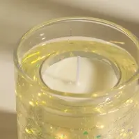 Свеча интерьерная в стакане с LED-подсветкой "Перламутровые сердечки" 8х8х9 см Свеча интерьерная в стакане с LED-подсветкой "Перламутровые сердечки" 8х8х9 см